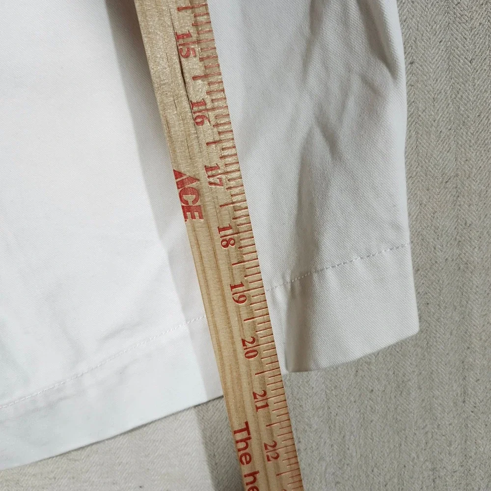 Polo Ralph Lauren Mens Classic Fit 9 Inch Chino Shorts White Size 42 Cotton